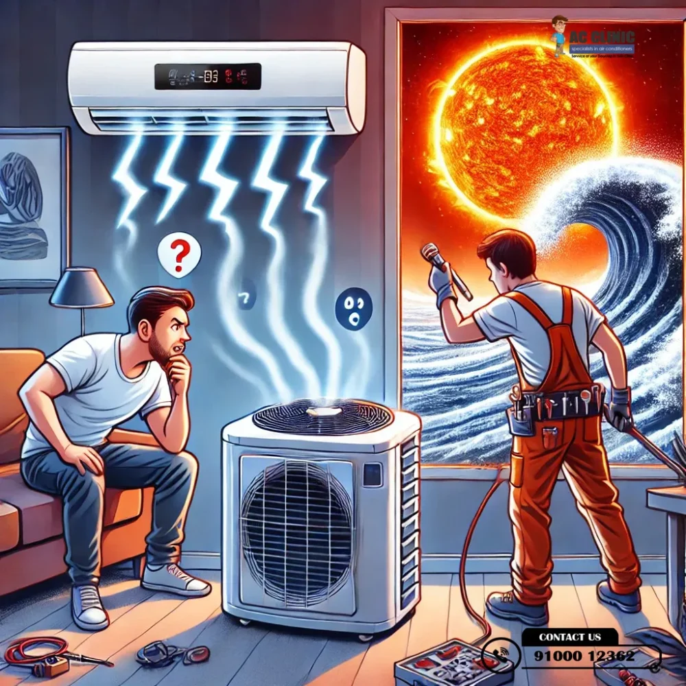 AC not cooling in Hyderabad heat? Find quick troubleshooting tips by AC Clinic. Call 9100012362 for expert AC repair.
