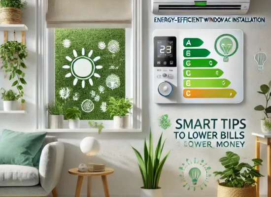 Smart tips for energy-efficient window AC installation to lower electricity bills and save money. Expert advice from AC Clinic. Call 9100012362 for professional AC services in Hyderabad.