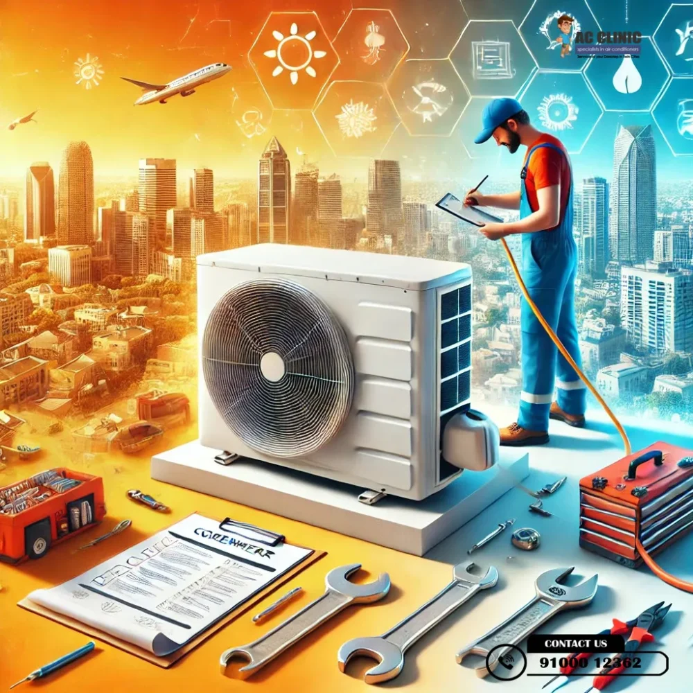 Keep your AC unit running efficiently in Hyderabad’s extreme heat with expert maintenance tips from AC Clinic. Call 9100012362 for professional AC service.