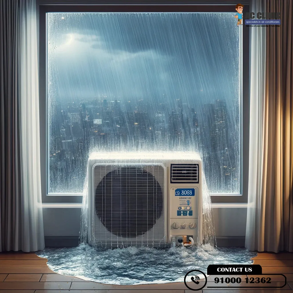 How to secure your window AC during Hyderabad’s monsoons and prevent water damage – AC Clinic