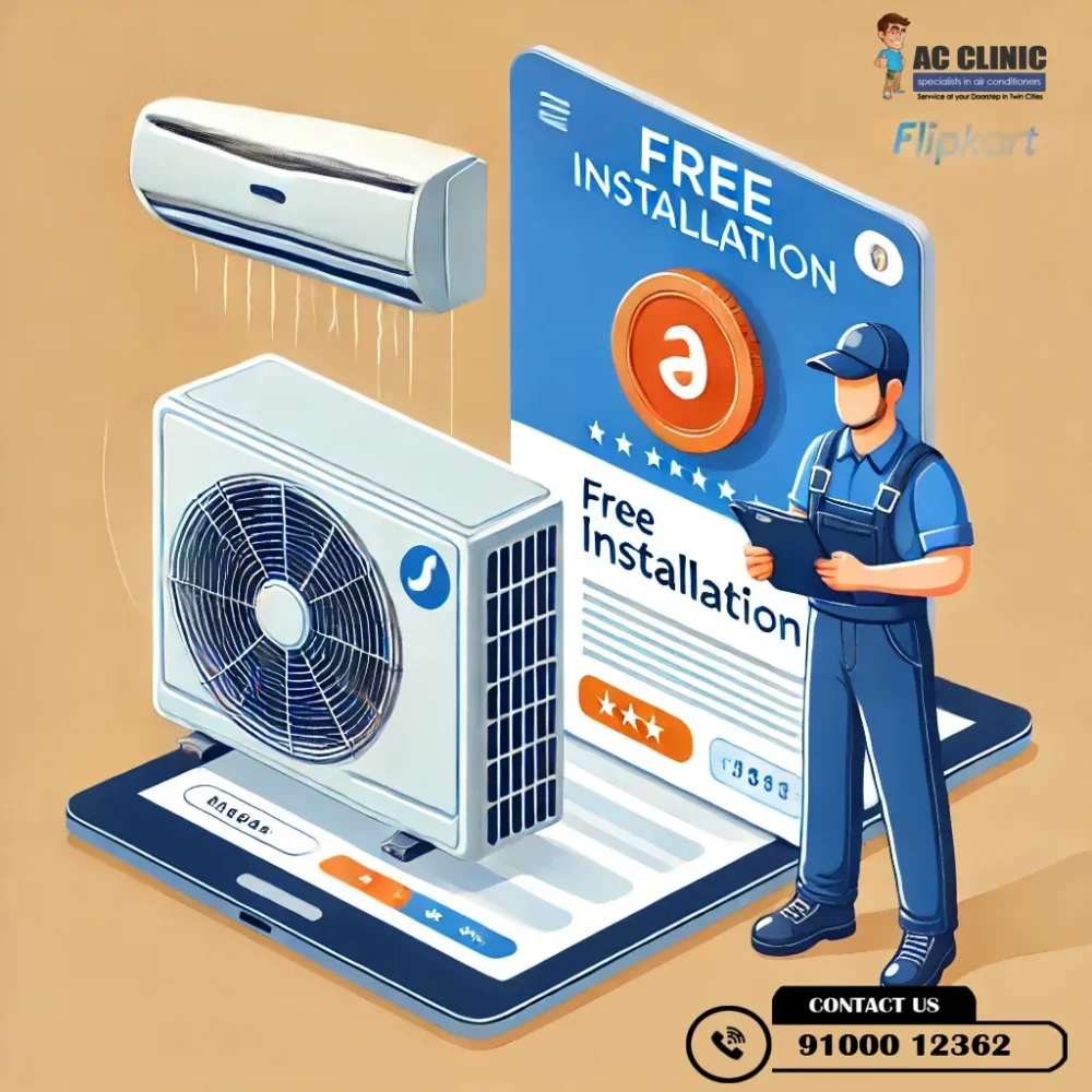 AC Installation Charges on Flipkart – Know the Costs | AC Clinic 9100012362