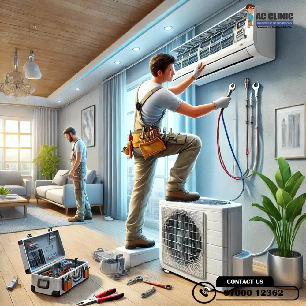 Expert AC reinstallation tips in Hyderabad by AC Clinic Call - 9100012362 for hassle free service.