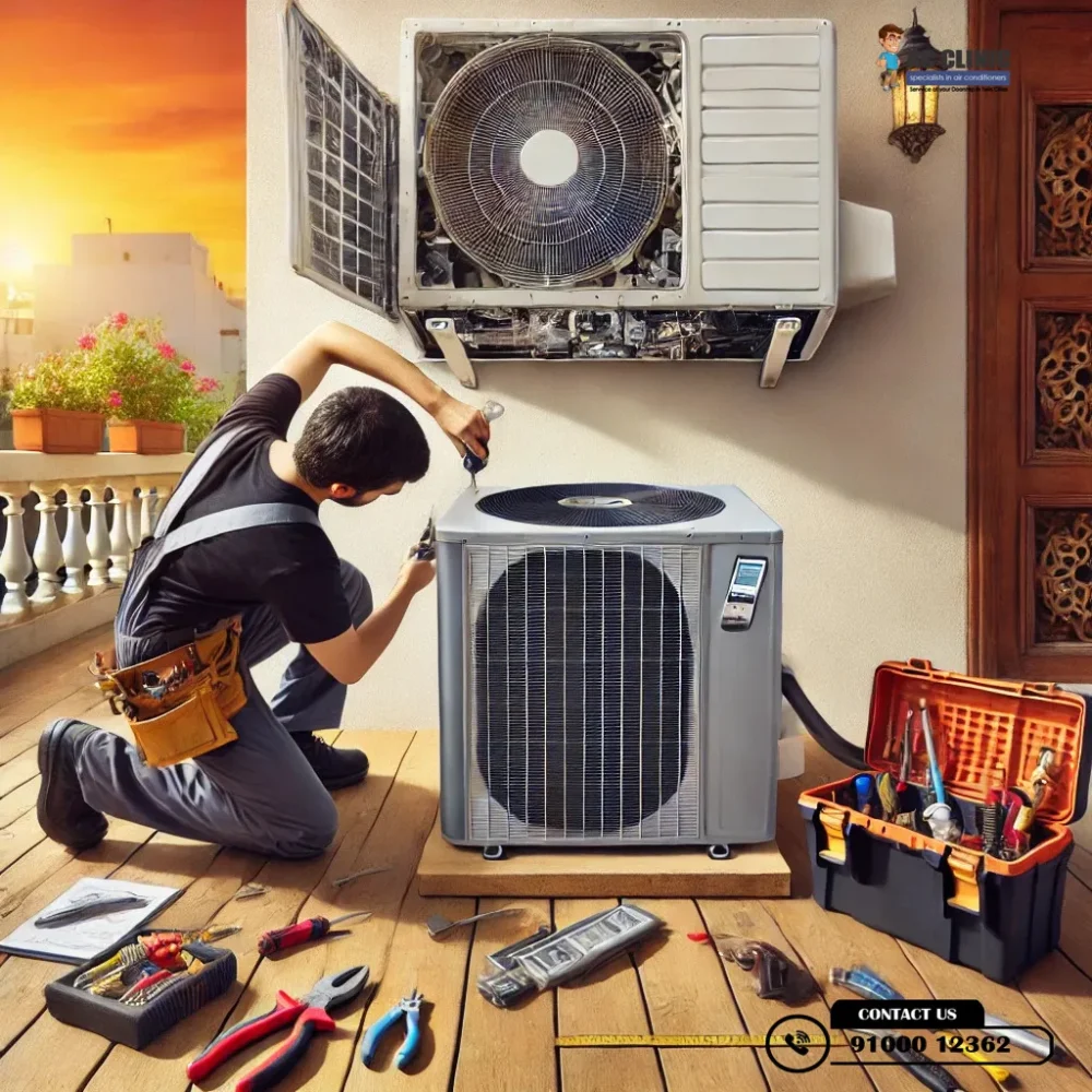 Step-by-step guide to safely removing and replacing your old AC in Hyderabad. Expert AC services by AC Clinic. Call 9100012362.