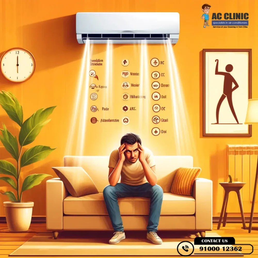 Common AC installation mistakes that cause poor cooling in Hyderabad homes – AC Clinic, Call 9100012362.