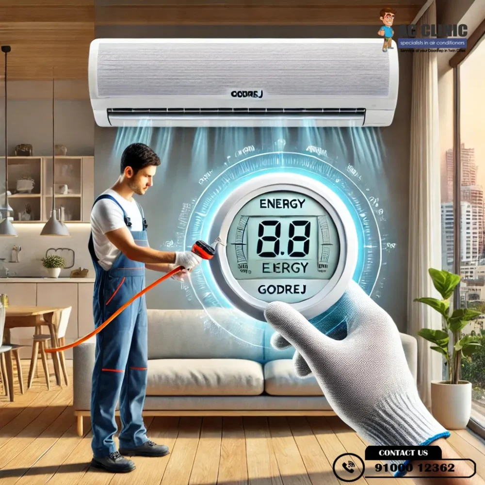 Expert Godrej AC installation in Hyderabad for improved energy efficiency – AC Clinic 9100012362.