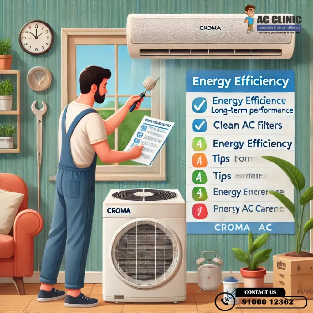 AC maintenance tips for long-term performance and energy efficiency for Croma AC - ACCLINIC