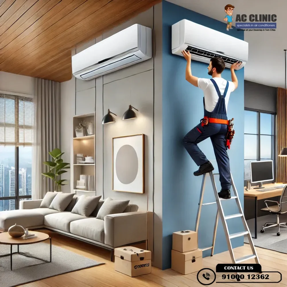 Expert Godrej AC Installation Services in Hyderabad - ACCLINIC 9100012362.